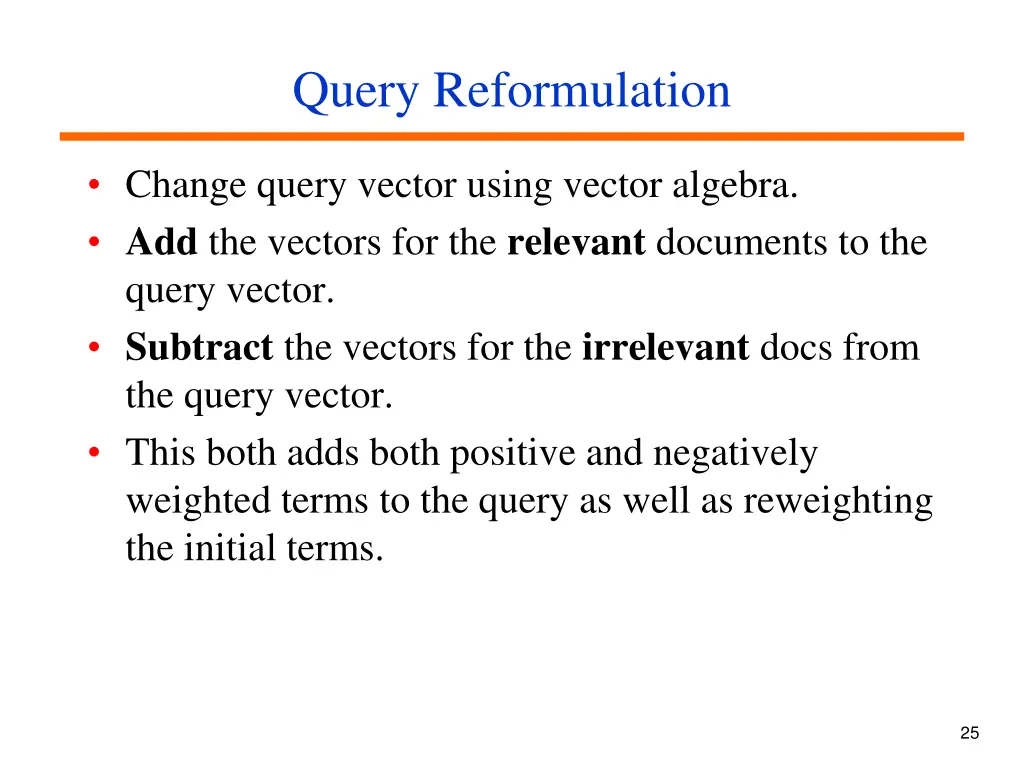 query reformulation 2