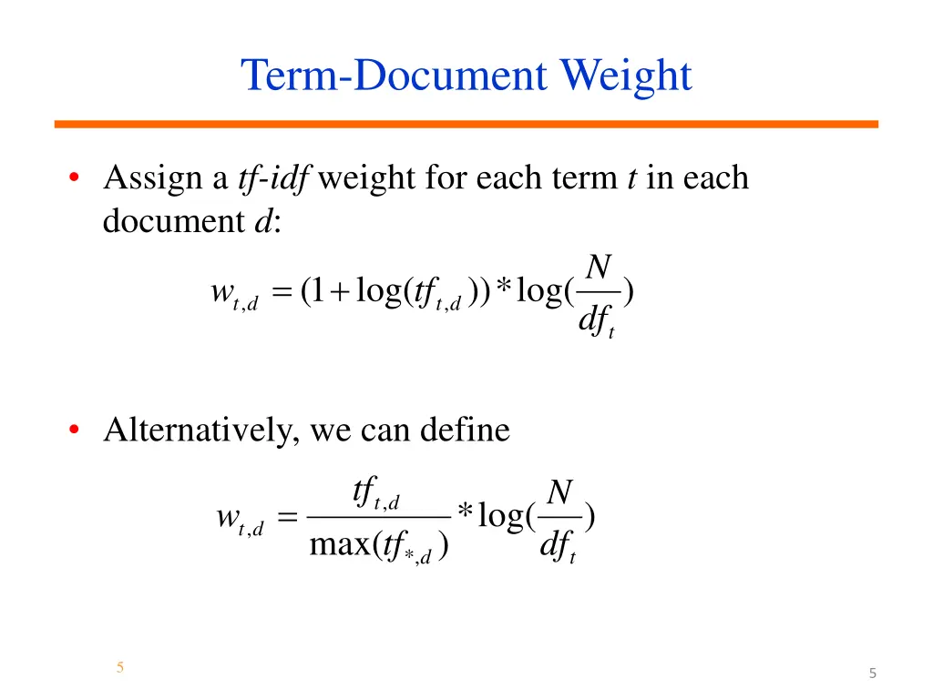 term document weight