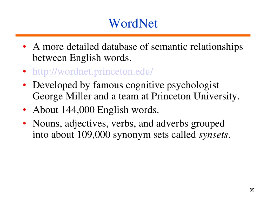 wordnet