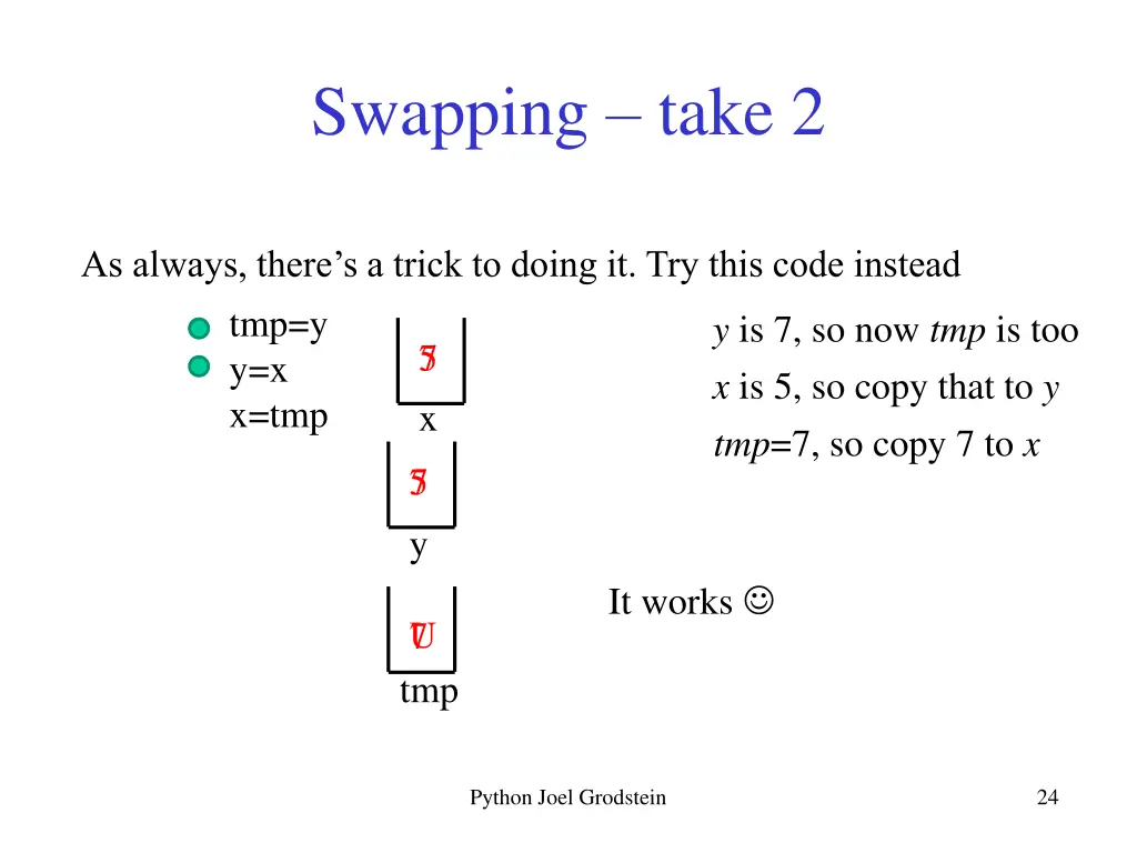 swapping take 2