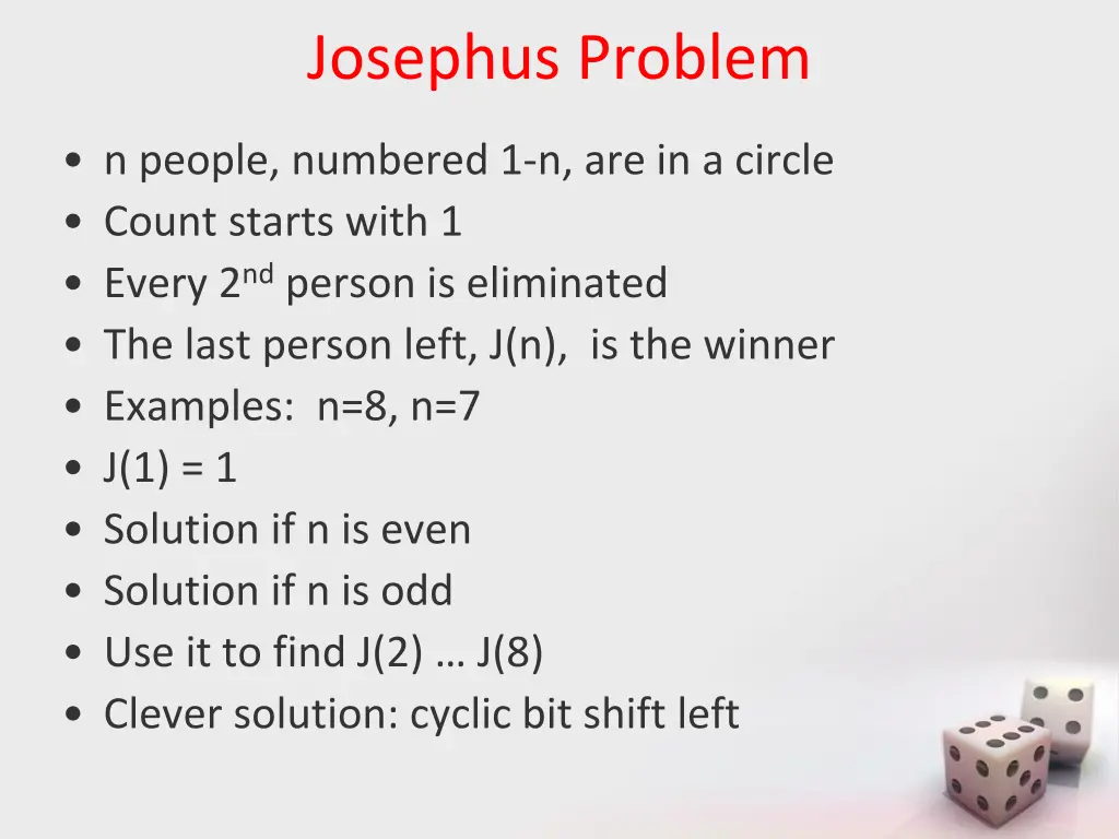 josephus problem
