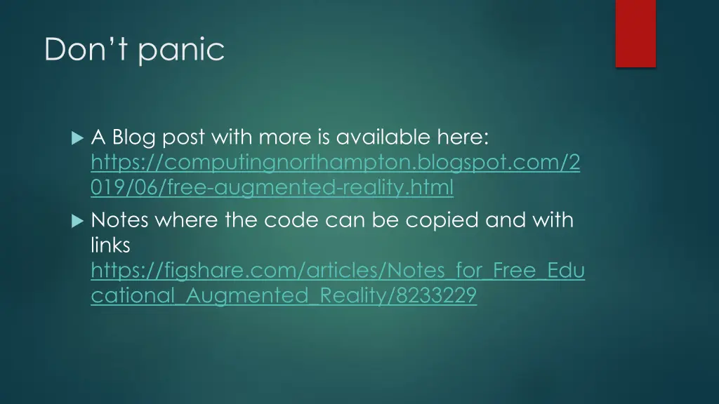 don t panic