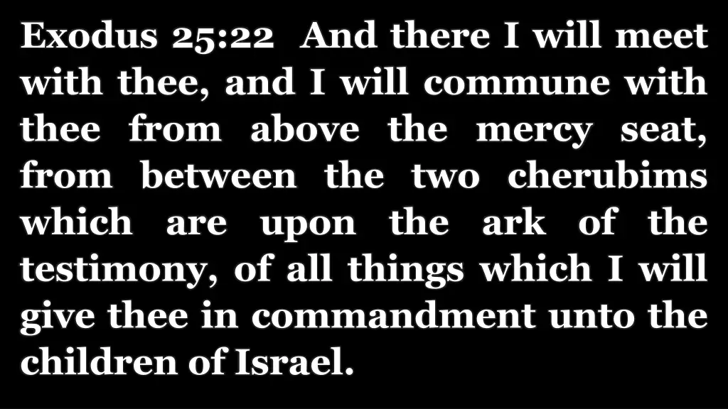 exodus 25 22 and there i will meet with thee