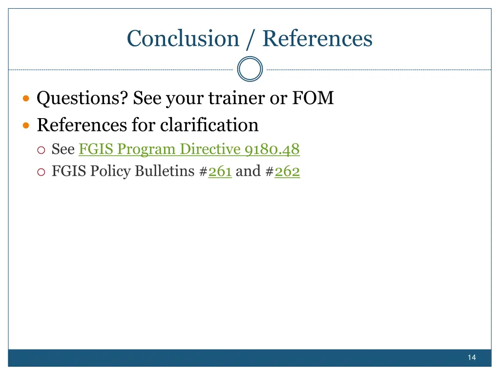 conclusion references