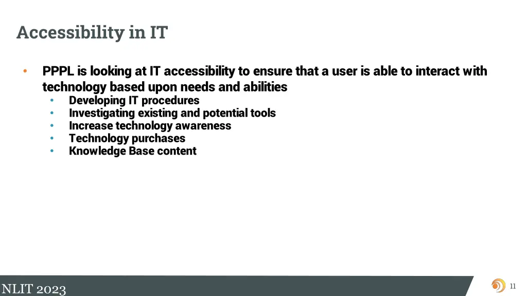 accessibility in it