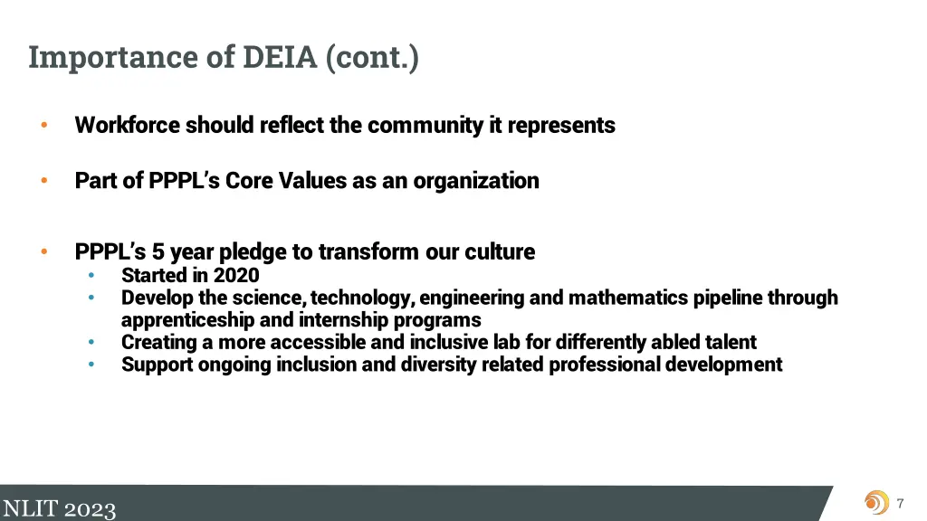 importance of deia cont