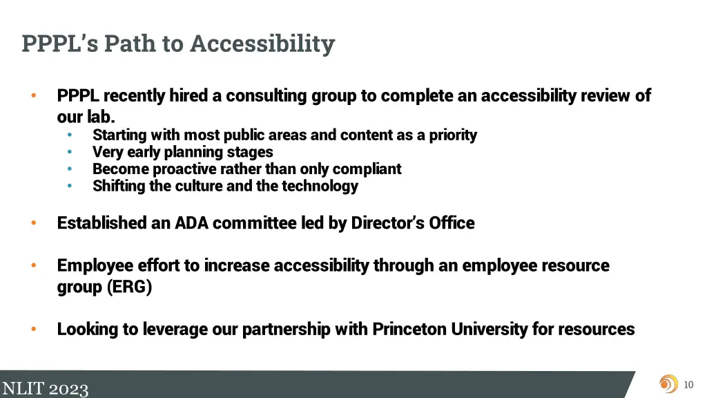 pppl s path to accessibility