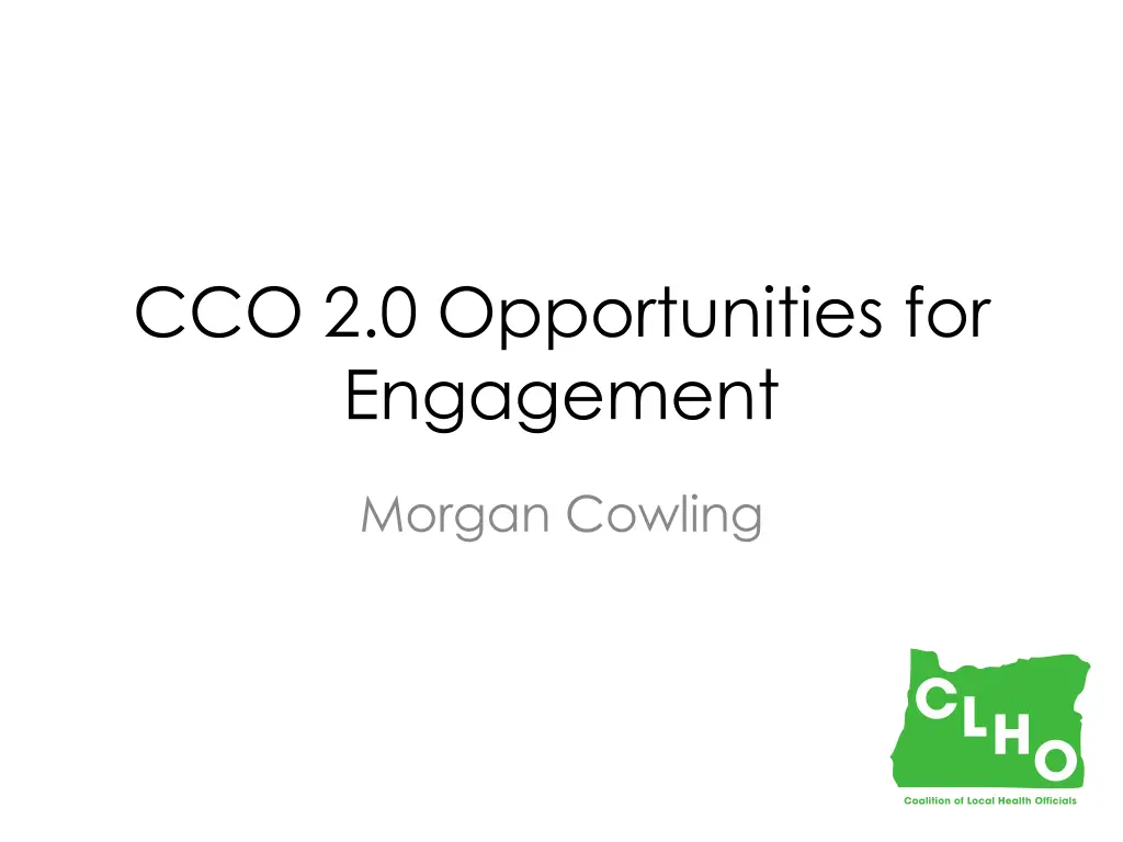 cco 2 0 opportunities for engagement