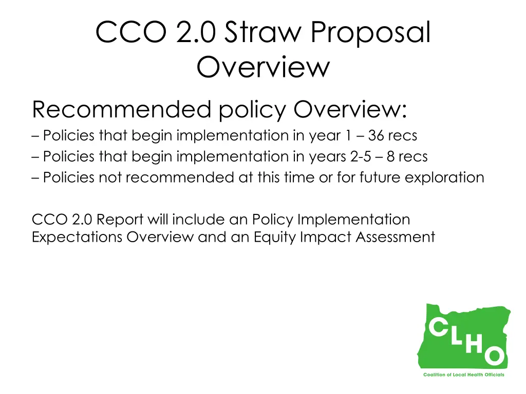 cco 2 0 straw proposal overview recommended