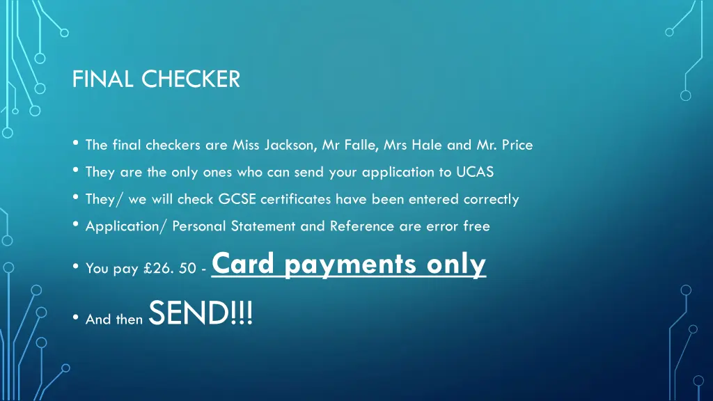 final checker