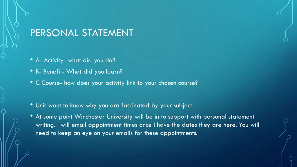 personal statement