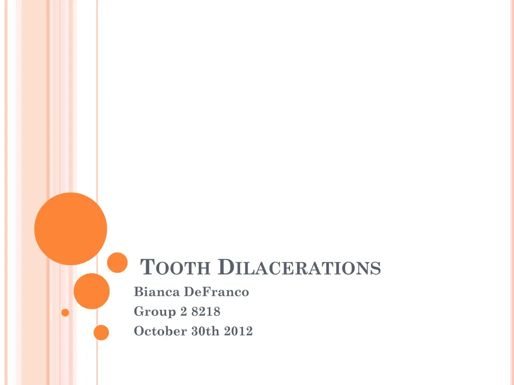 t ooth d ilacerations bianca defranco group