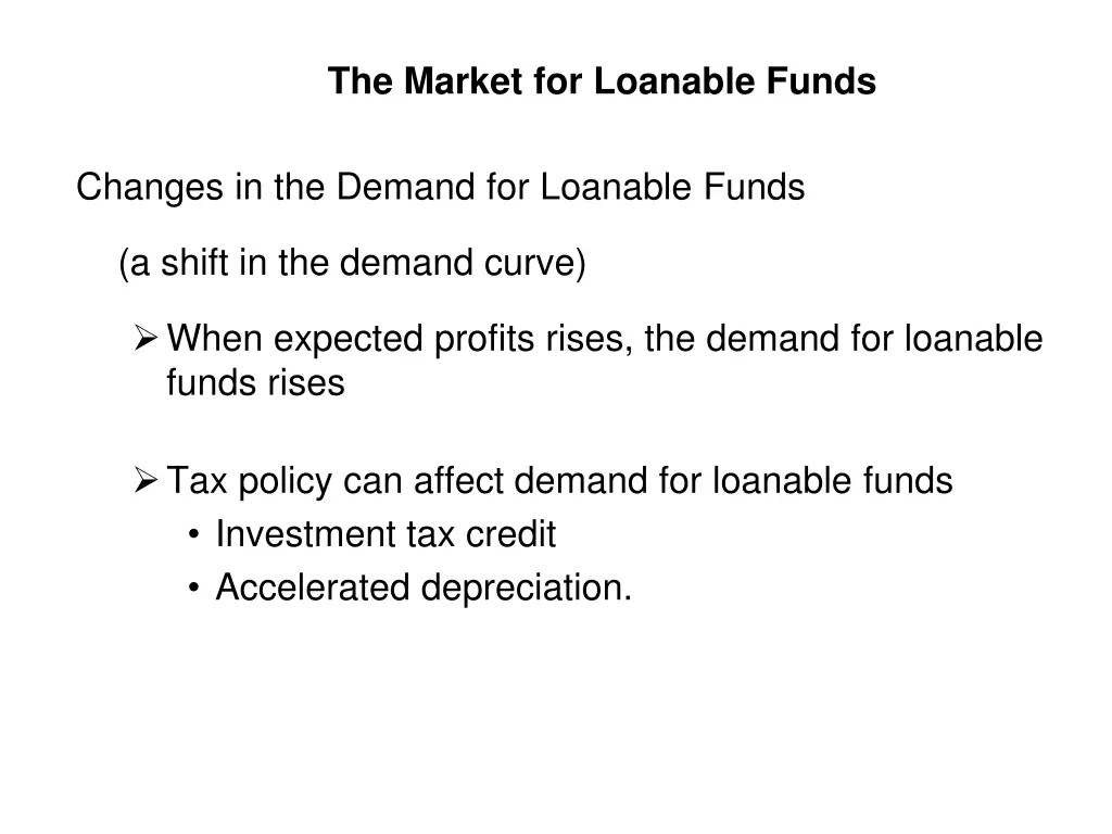 the market for loanable funds 3