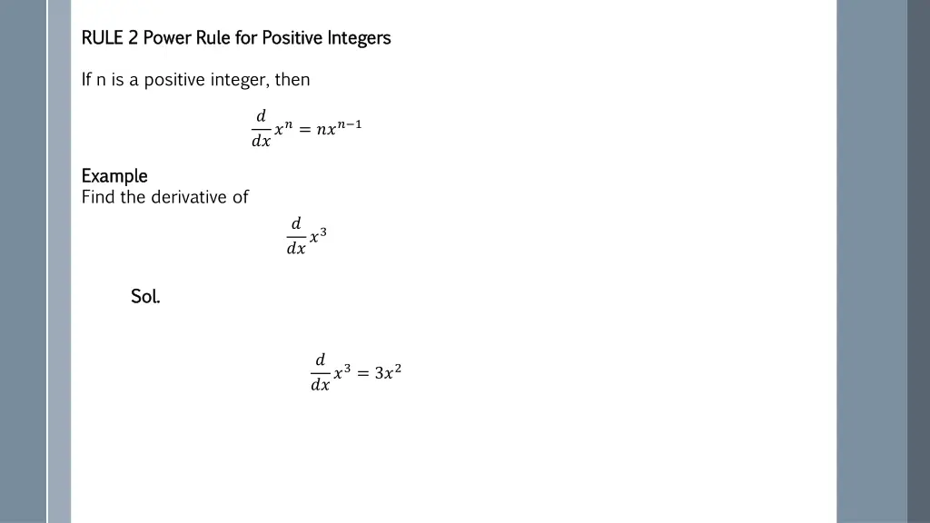 rule 2 power rule for positive integers rule