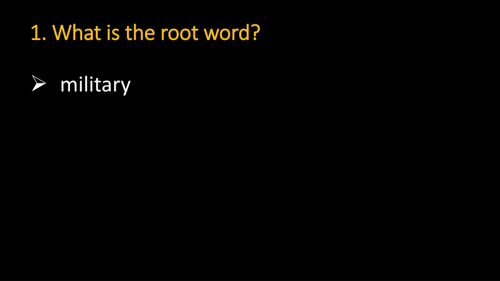 1 what is 1 what is the root