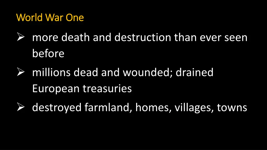 world war one world war one
