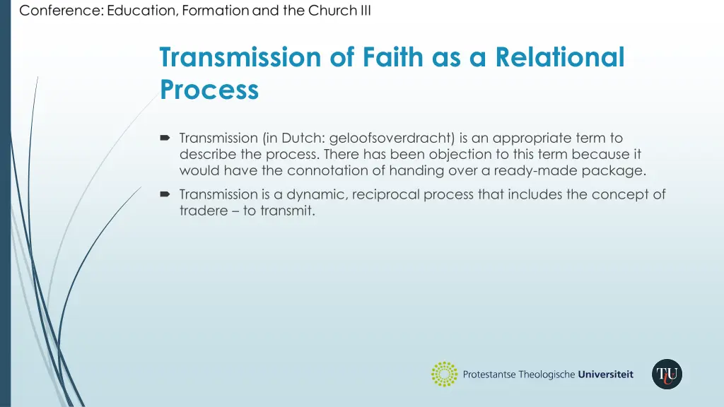 transmission of faith as a relational process