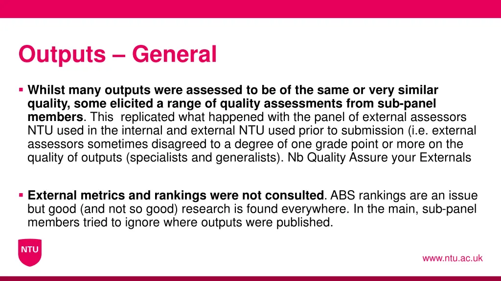 outputs general