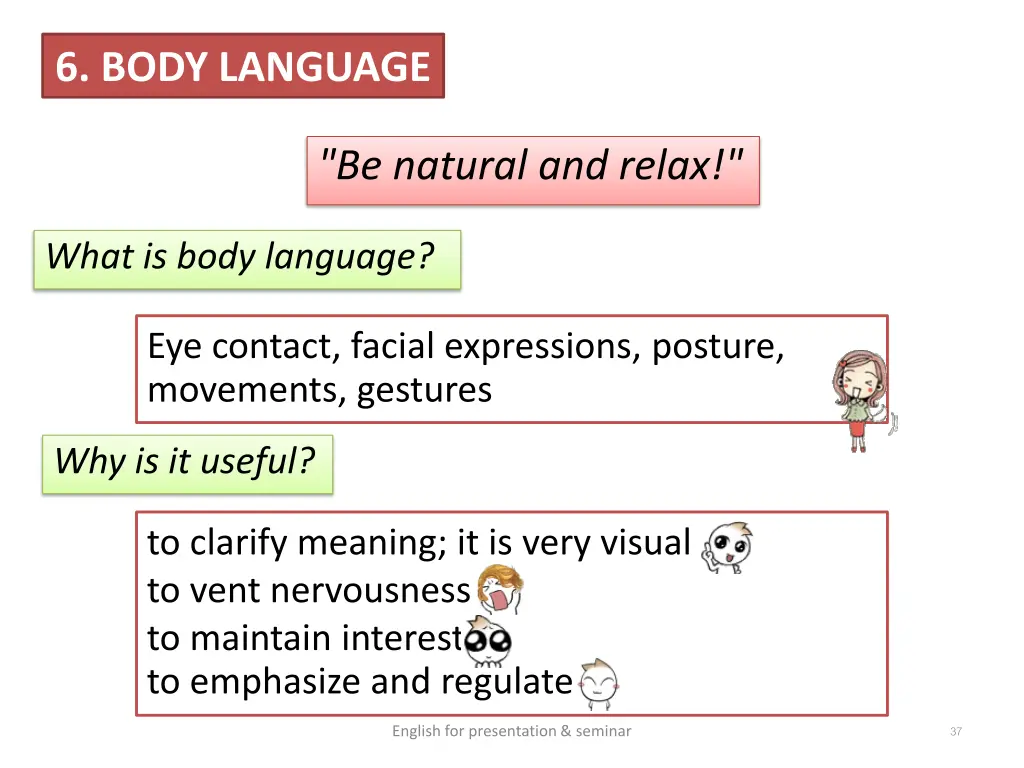 6 body language