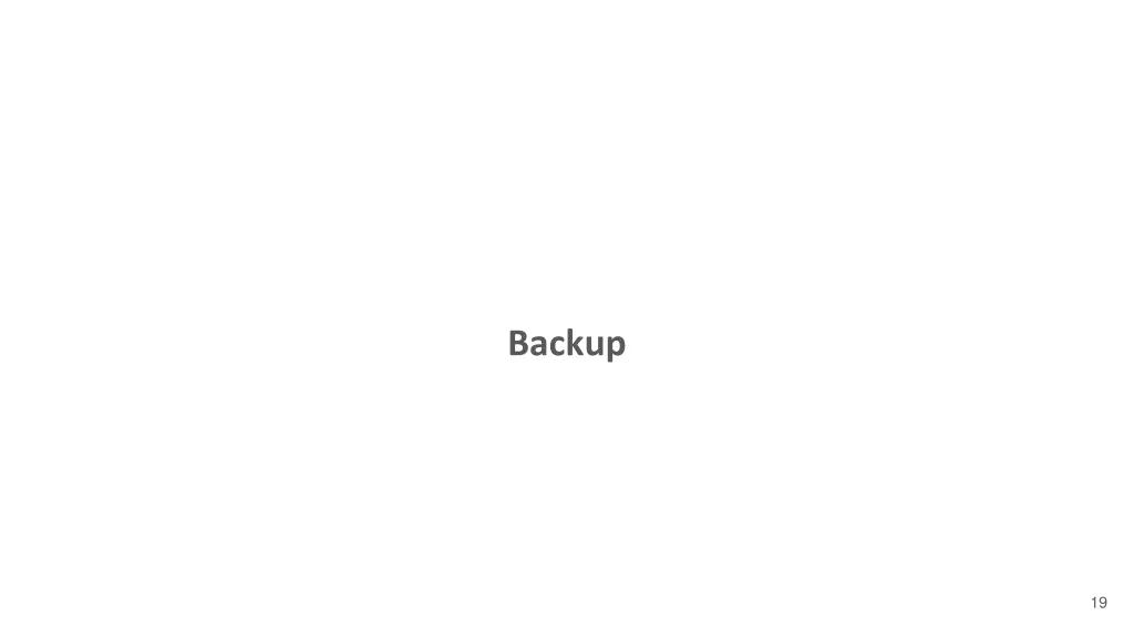 backup
