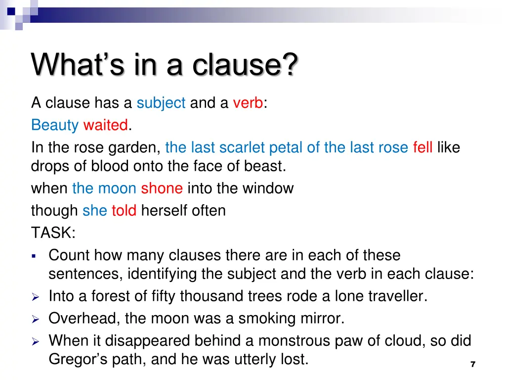 what s in a clause