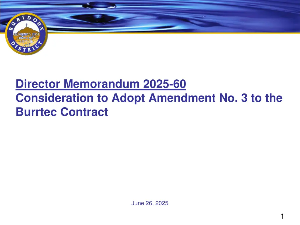 director memorandum 2025 60 consideration