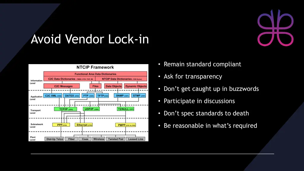 avoid vendor lock in