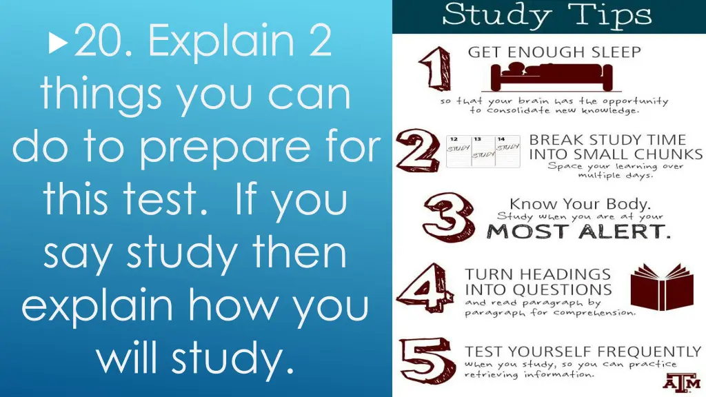 20 explain 2 things you can do to prepare