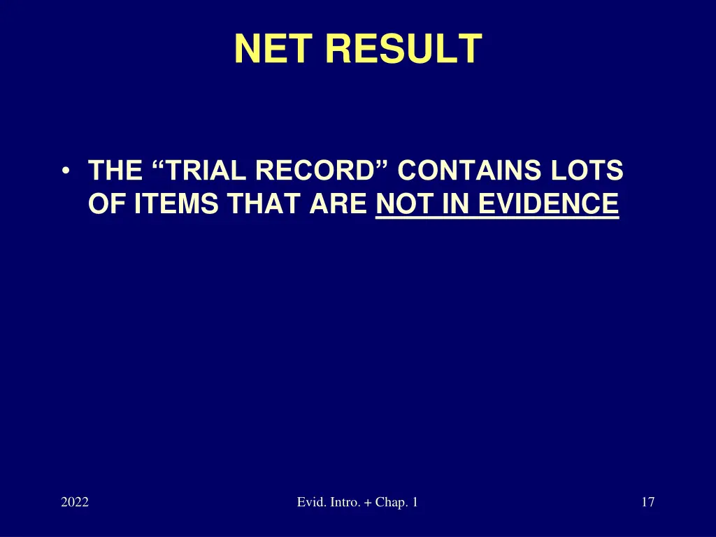 net result