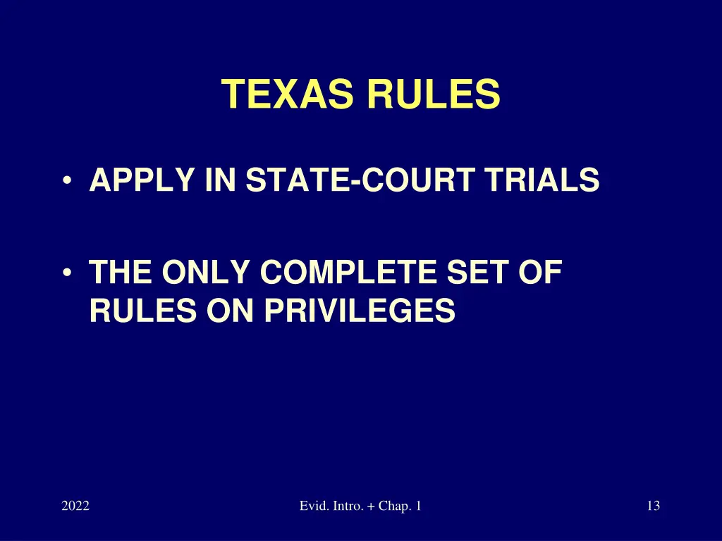 texas rules