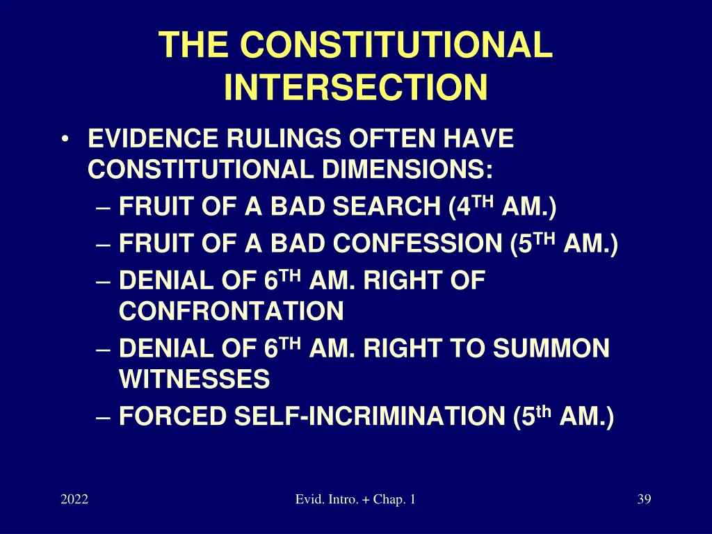 the constitutional intersection