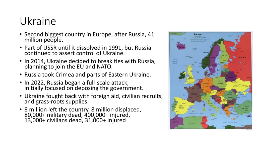ukraine second biggest country in europe after
