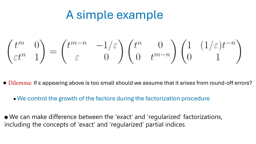a simple example