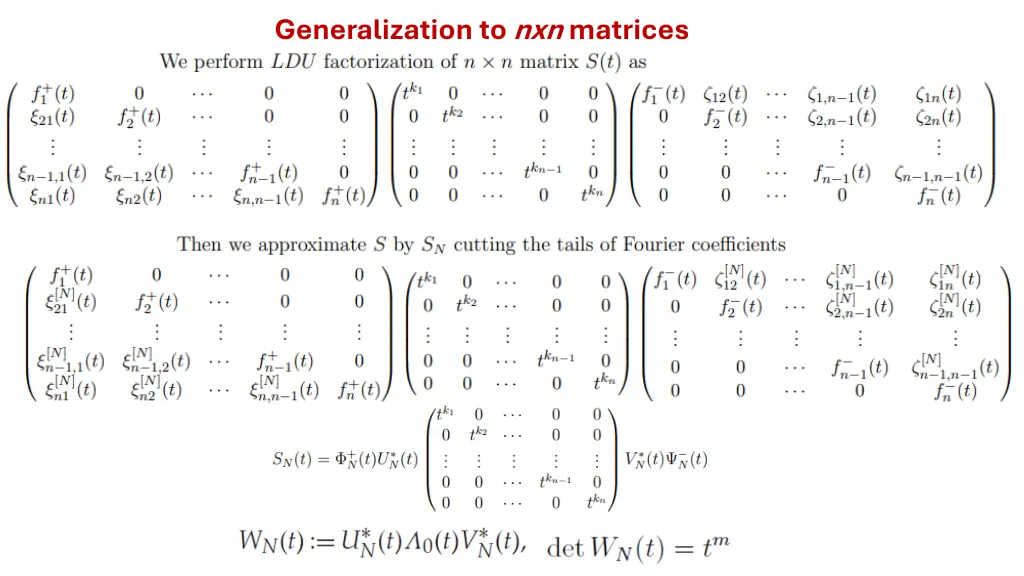 generalization to nxn matrices