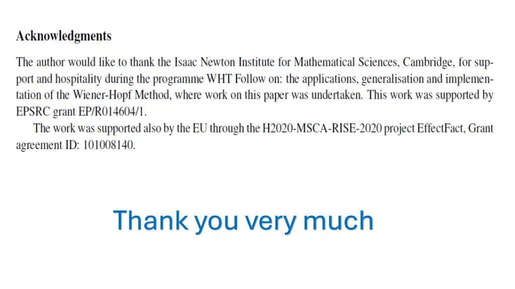 thank you very much