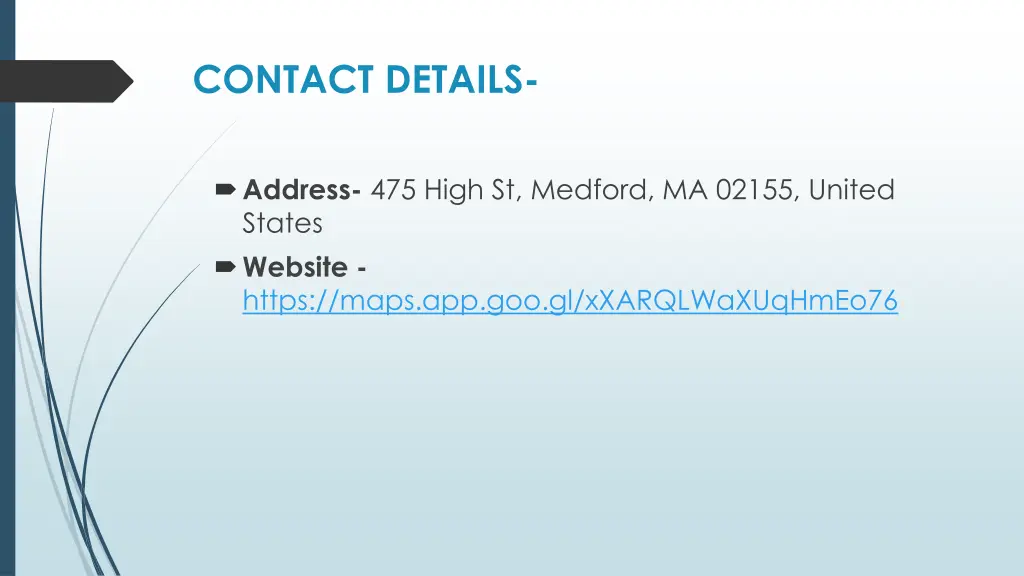 contact details