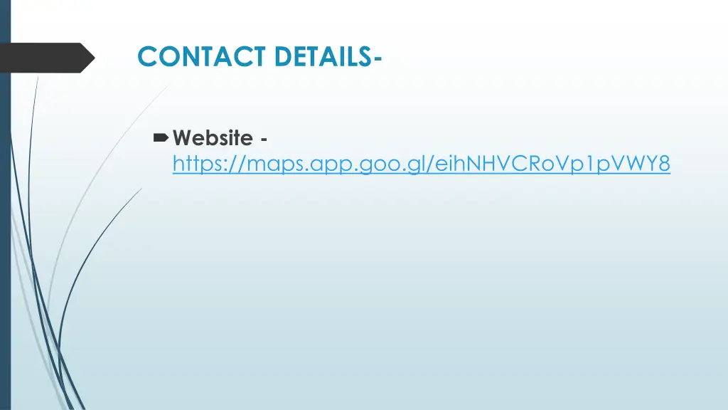 contact details