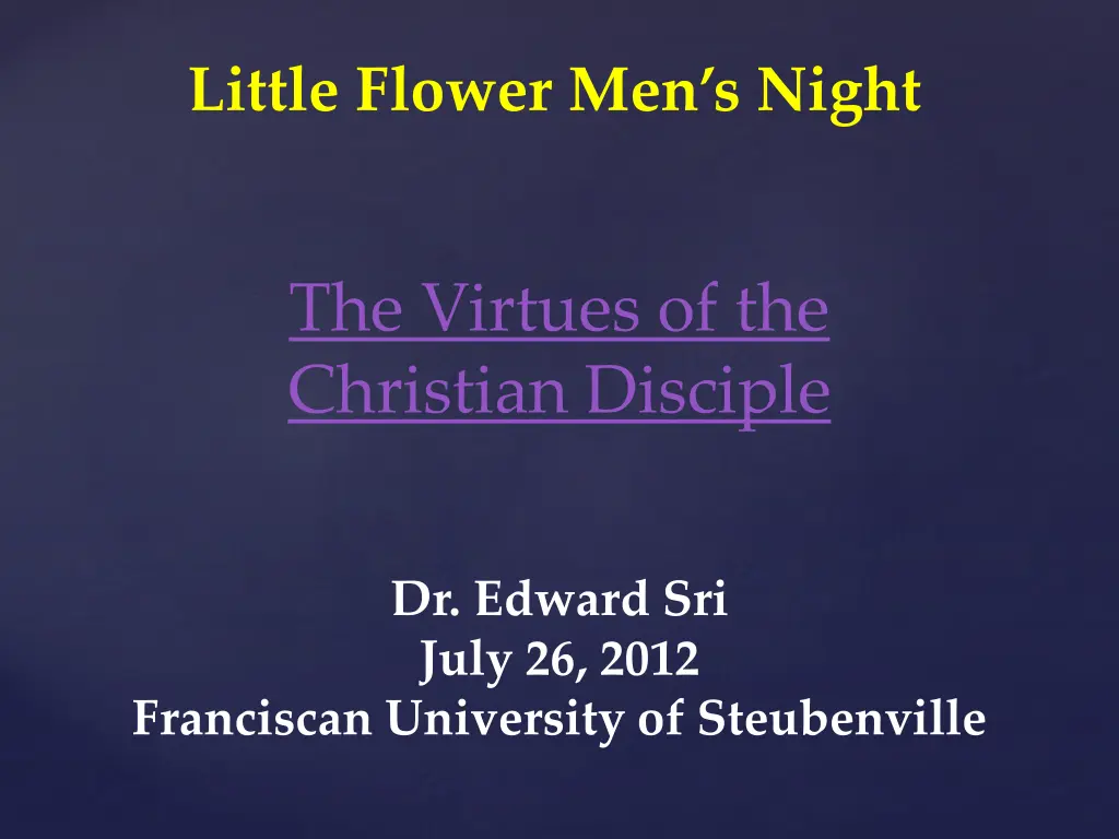 little flower men s night 1