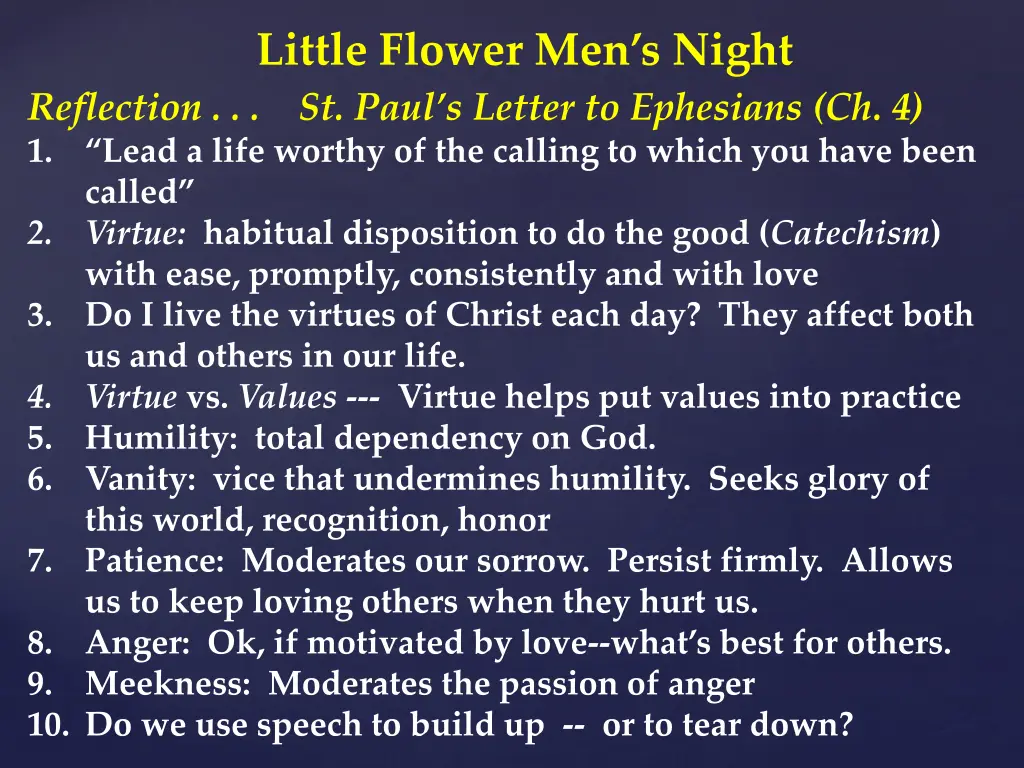 little flower men s night reflection st paul