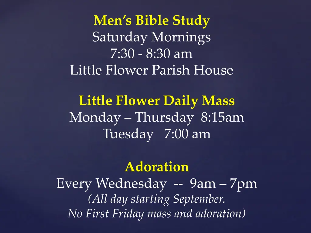 men s bible study saturday mornings