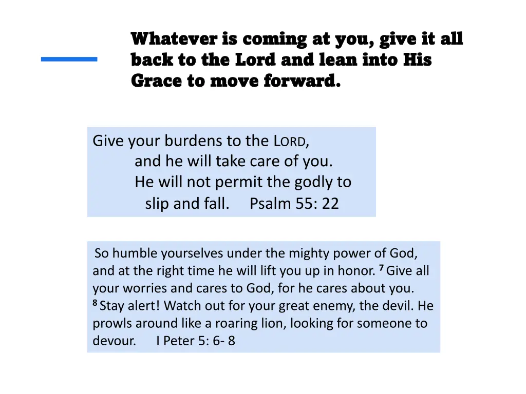 whatever is coming at you give it all whatever