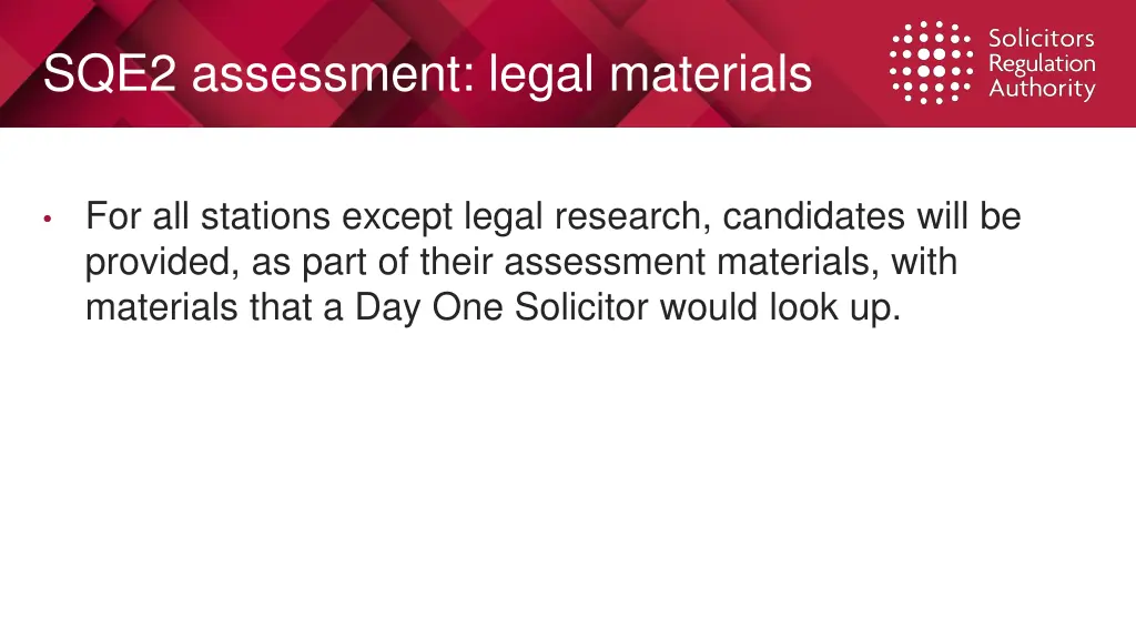 sqe2 assessment legal materials