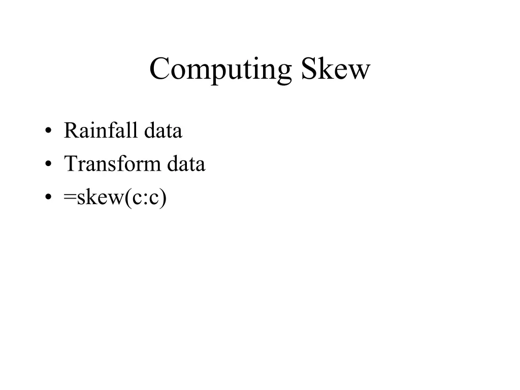 computing skew