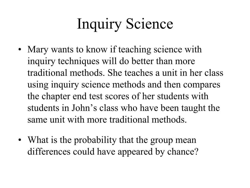 inquiry science
