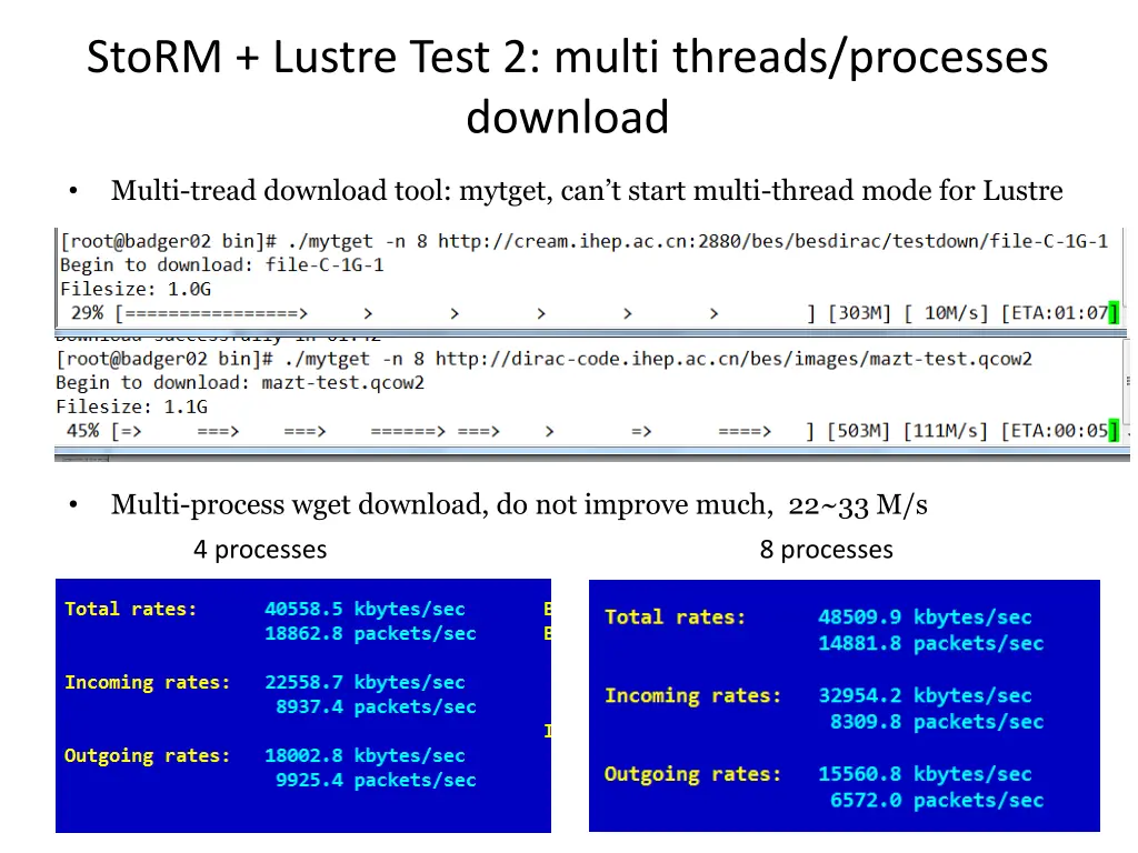 storm lustre test 2 multi threads processes