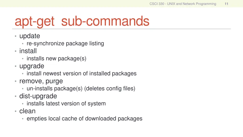 csci 330 unix and network programming 10