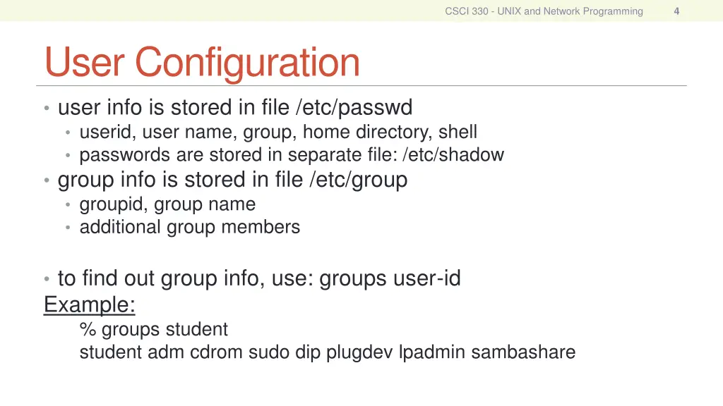 csci 330 unix and network programming 3