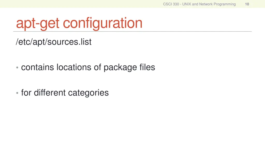 csci 330 unix and network programming 9