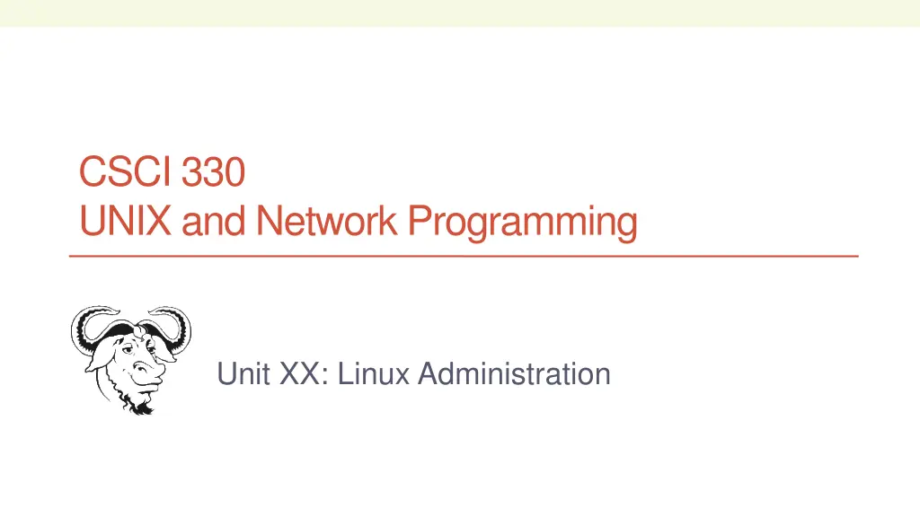 csci 330 unix and network programming