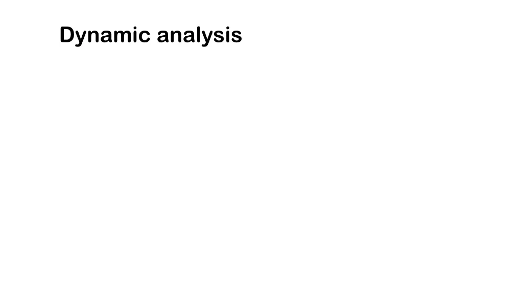 dynamic analysis